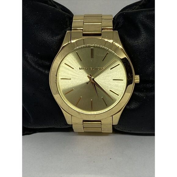 Michael Kors Runway MK3179 Women's Gold Stainless Steel Analog Dial Watch MP299 - Picture 1 of 12
